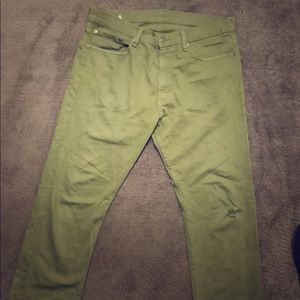 Green Levi pants size 34w 32L